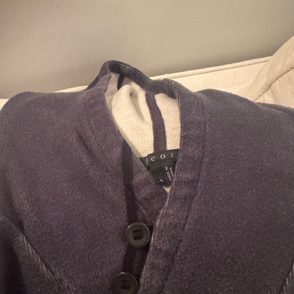 Theory Purple Cardigan Sweater